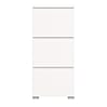 SHOELOVE Schuhschrank 3 Klappen weiß B 60 x H 127 cm + T 18 cm