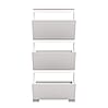SHOELOVE Schuhschrank 3 Klappen weiß B 60 x H 127 cm + T 18 cm