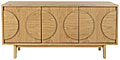 Sideboard GROOVE mit 3 Türen und Eichennfurnier von Zuiver