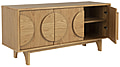 Sideboard GROOVE mit 3 Türen und Eichennfurnier von Zuiver