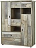 Wohnzimmerschrank Wohnwand BONANZA DD83 - Driftwood Nachbildung