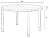 Runder Esstisch STORM Ø 128 cm von Zuiver Natur lackiert