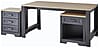 Schreibtisch JASMIN Graphit Artisan Eiche Nachbildung 160 x 80 cm