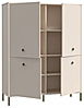 Highboard Schrank SALVATRICE in Sand-Optik mit 4 Türen, von Forte