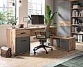 Büromöbel-Set MASON 6-teilig in Nox Eiche und Basalt grau