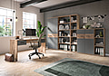 Büromöbel-Set MASON2 6-teilig in Nox Eiche und Basalt grau
