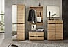 Dielenschrank Memphis mit Spiegel Artisan Eiche Graphit Nachbildung