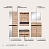 Garderoben Set MEMPHIS GH80 Artisan Eiche Nachbildung 5-teilig