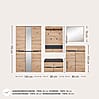 Garderoben Set MEMPHIS GH81 Artisan Eiche Nachbildung 5-teilig