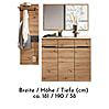 Garderoben Set MEMPHIS GH82 Artisan Eiche Nachbildung 3-teilig