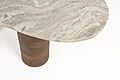 Couchtisch KOUK aus Mangoholz mit Marmortischplatte