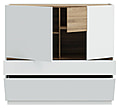 Highboard LEWISVILLE 3-trg. Dekor Secret Grey / Valencia Oak von Forte
