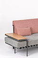 Sofa Tagesbett STAR in Pink/Grau
