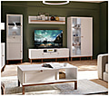 TV-Board PENKRIDGE Lowboard Dekor Secrey Grey im modernen Landhausstil