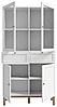 Vitrinenschrank PENKRIDGE Optik: Secret Grey, Landhausstil modern