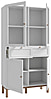 Vitrinenschrank PENKRIDGE Optik: Secret Grey, Landhausstil modern