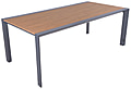 Tisch Gartentisch SILEA mit Nonwood Tischplatte von GardenPleasure