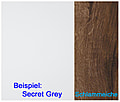 Nachtkommode PENKRIDGE 1 Schublade, Optik: Secret Grey / Schlammeiche