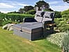 Multifunktions-Sofa BARI Gartensofa mit Liegefunktion und Klapptisch