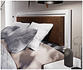 Doppelbett PENKRIDGE 160 x 200 cm, Optik: Secret Grey mit Polster
