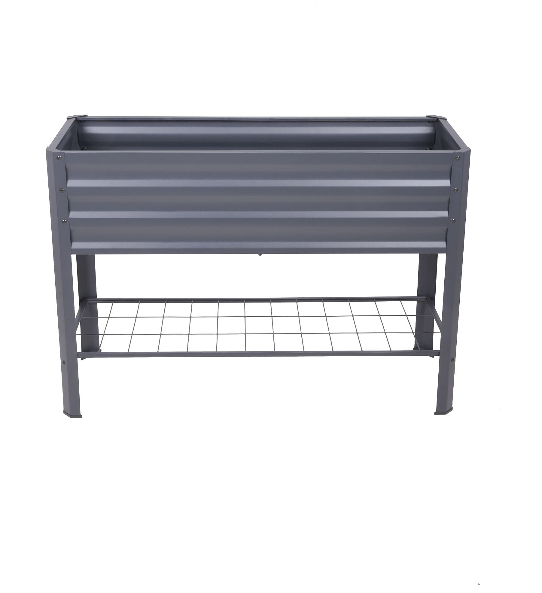 Hochbeet 120x120x30cm Metall - Gartenbeet Für Gemüse & Blumen