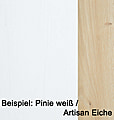 Babybett Kinderbett Jasmin 70 x 140 cm 3 Schlupfsprossen Pinie weiß