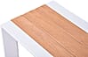 Gartenbank Sitzbank VENICE 3-Sitzer 180 cm Aluminium und Nonwood