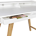 Moderner Schreibtisch im skandinavischen Retro Look 110 x 60 cm