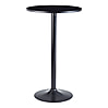 Bartisch Schwarz Stehtisch Ø 60 cm, Partytisch Bistrotisch 100 cm Hoch