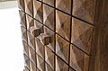 Hausbar LUCCA Sheesham Massivholz 65x91x50 cm Weinbar ausklappbar