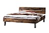 Hasena Massivholzbett DUNO 90x200 cm Vintage Brown Höhe Fuß 20 cm