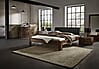 Industrie Balkenbett SAN FELIPE von Hasena 140x200 cm Akazie Brown