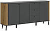 Sideboard PURE 177x88 cm in elegantem Artisan Eiche/Grau Dekor