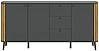 Sideboard PURE 177x88 cm in elegantem Artisan Eiche/Grau Dekor