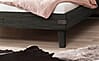 Hasena Massivholzbett ALINO 140x200 cm Vintage Grey Höhe Fuß 20 cm
