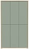 Schrank ALICE SPRINGS 6-trg Artisan Eiche mit Secret Grey / Sage Green