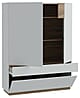 Highboard LEWISVILLE Base Dekor Secret Grey / Valencia Oak von Forte