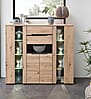 Highboard MEMPHIS Artisan Eiche Graphit Nachbildung