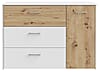 Sideboard CULGOA Kommode 3 Schubladen und 1 Tür, Artisan Eiche / Weiß