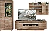 Wohnwand Wohnzimmerschrank BELLANO HH80 Viking Oak Nature mit LED