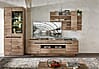 Wohnwand Wohnzimmerschrank BELLANO HH80 Viking Oak Nature mit LED