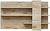 Wohnwand Wohnzimmerschrank BELLANO HH80 Viking Oak Nature mit LED