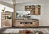 Wohnwand Wohnzimmerschrank BELLANO HH81 Viking Oak Nature mit LED