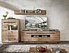 Wohnwand Wohnzimmerschrank BELLANO HH83 Viking Oak Nature mit LED