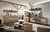 Wohnwand Wohnzimmerschrank BELLANO HH83 Viking Oak Nature mit LED