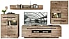 Wohnwand Wohnzimmerschrank BELLANO HH82 Viking Oak Nature mit LED