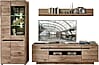 Wohnwand Wohnzimmerschrank BELLANO HH84 Viking Oak Nature mit LED