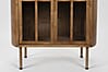 Vitrine Schrank YAZ aus Gummibaumholz im Vintage Style