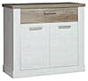 Sideboard DURO 2 Türen und 1 Schublade, in Pinie weiß antik