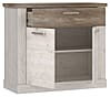 Sideboard DURO 2 Türen und 1 Schublade, in Pinie weiß antik